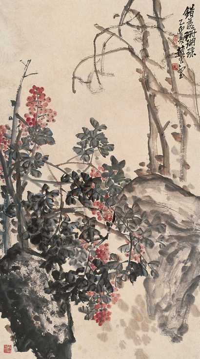 赵云壑 花卉 立轴